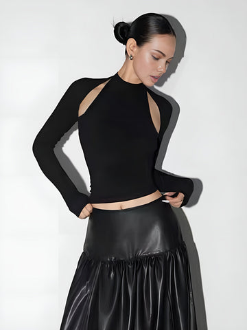 Leon | Crop Cutout T-Shirt