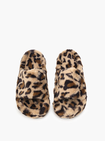 Lotte | Stylische Leoparden Hausschuhe - Flauschige Tierprint Pantoffeln Damen