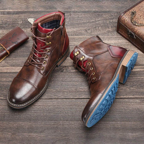 Wolfgang | Premium Leder-Oxford-Stiefel Herren - Elegante Business Stiefel