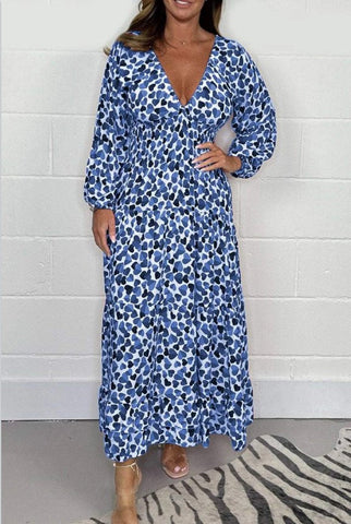 Graciela | Sexy Kleid mit tiefem V-Ausschnitt für Damen mit Druck