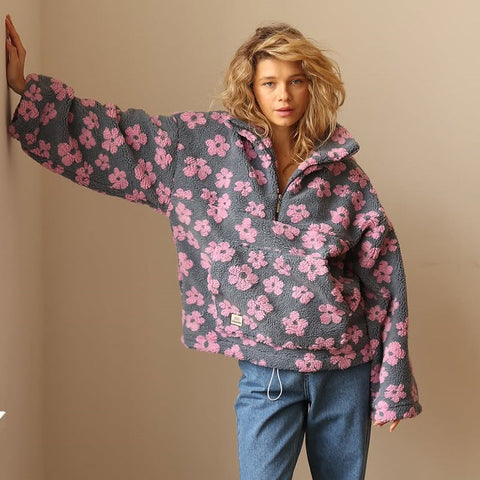 Susie | Fleece Pullover Damen - Warme Pullover Damen für Fashion Trends