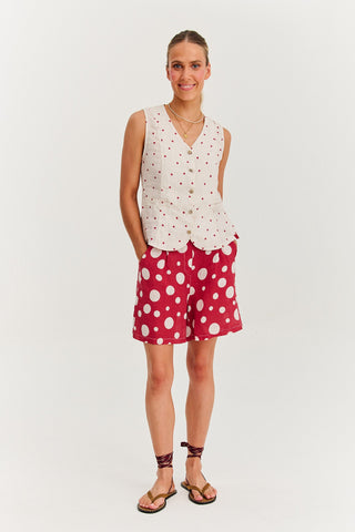 Zack | Leinen-Shorts Berry Drop