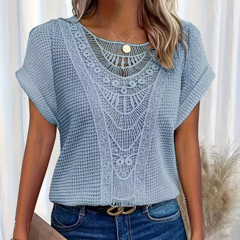 Alitzel | Stylische Spitzenbluse Damen - Elegante Bürobluse für Alltag