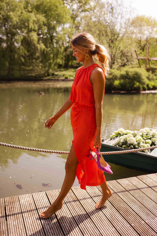 Valentina | Robe Tory - orange