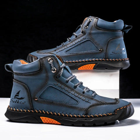 Javion | Winterschuhe Herren 2025 - Elegante Leder High Top Business Schuhe