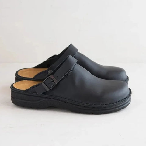 Jakob | Lederclogs mit verstellbarem Riemen