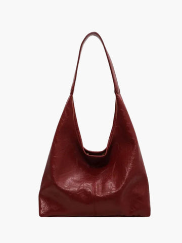 Cher | Stylische Ledertasche Damen - Glänzende Umhängetasche für Female Fashion