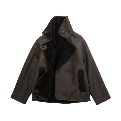 Glenna | Stylische Damen Jacke - Trendy Vintage Lederjacke für Female Fashion