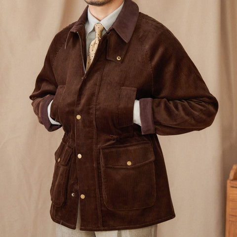Giandola | Vintage-Jagdjacke aus Cord-Baumwolle