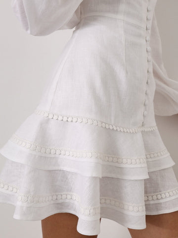 Eliana | Klassisches Leinenkleid