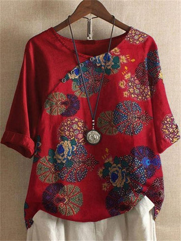Hetty | Stylische geblümte Bluse - Elegante Kurzarmbluse für Business und Alltag