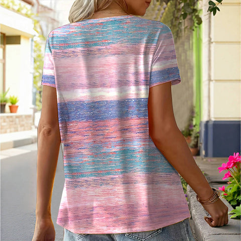 Mildred | Stylisches Farbverlauf Shirt - Bequemes Alltagsshirt für Damenmode