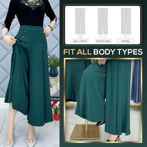 Lina | Stilvolle Faltenhose mit weitem Bein – kühl & schmeichelnd
