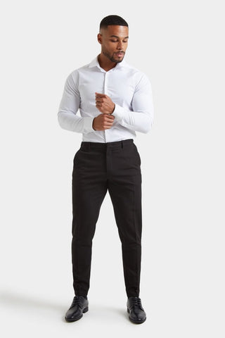 Xander | Muscle Fit Essential Hose in Schwarz