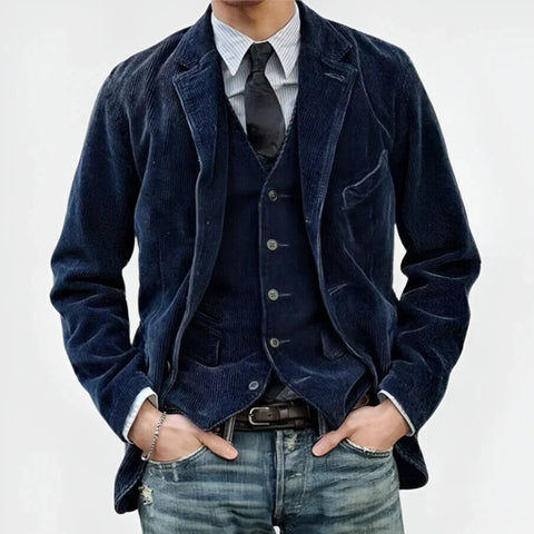 HENRIQUE | Stylische Retrojacke - Business Winterjacke Herren für Male Fashion