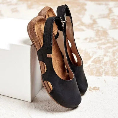 Noalla | Stylische Sommersandalen Damen - Bequeme Sandalen mit Komfortfußbett