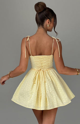 Kathryn | Minikleid - Zitrone