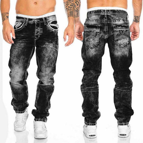Sebastian | Stylische Biker Jeans Herren - Trendige Motorrad Jeans für kreative Berufe