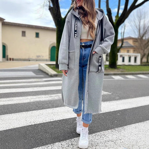 Princes | Langes Sweatshirt mit Kapuze für Damen