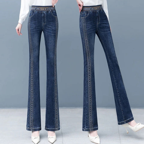Celeste | Damen-Jeans mit hoher Taille und elastischem Bund