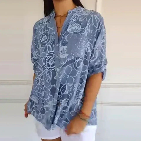 Indiana | Blumenbluse Damen - Bluse mit Blumenmuster für fashion trends