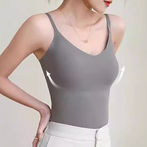 Damien | Nahtloses V-Ausschnitt-Camisol-Top für Damen