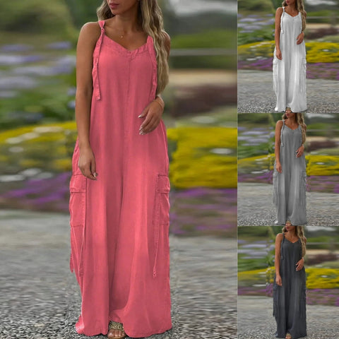 Maxie | Lockerer Jumpsuit mit weitem Bein und Taschen für Damen