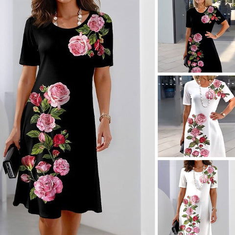 Ollie | Stylisches Kleid mit Blumenmuster - Perfektes Female Fashion Outfit für Herbst