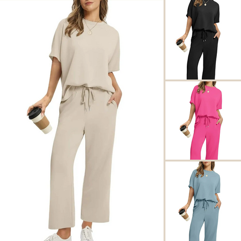 Yahaira | Zeitlich begrenztes Angebot – Weiches, lässiges Oberteil und Hose für Damen