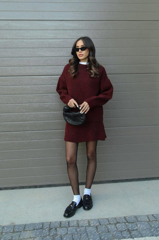 Violett | Stylischer Pullover Damen - Elegantes Herbstoutfit für Female Fashion