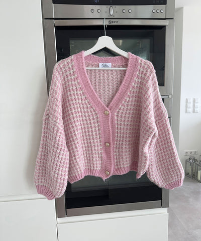 Enya | Rosa Strickjacke